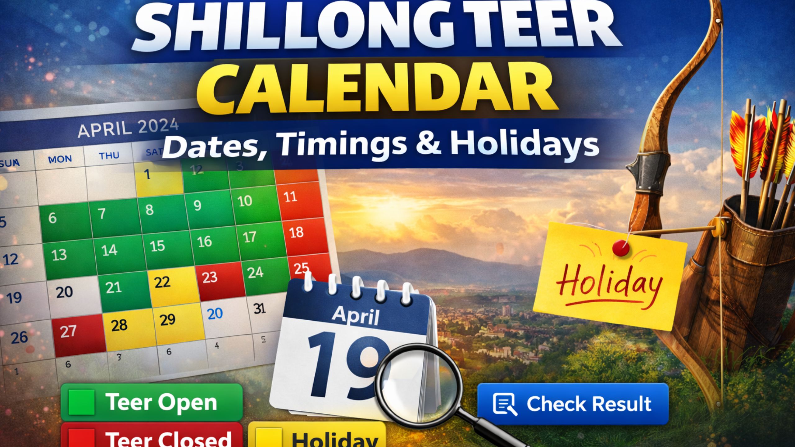 Shillong Teer Calendar – Date, Timings & Holiday Schedule